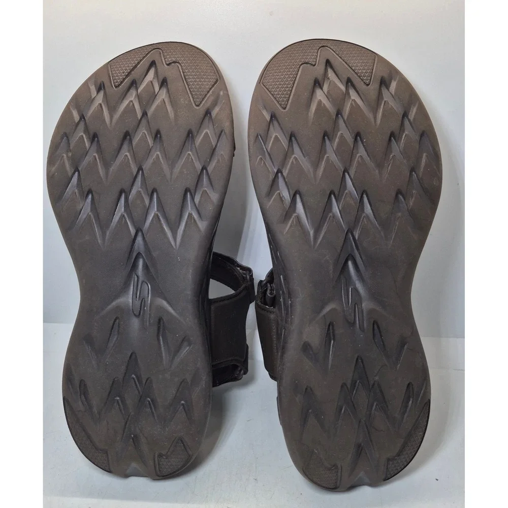 Skechers GoWalk Sandals 10 Brown Adjustable Strap Walking Hiking Comfort Shoes